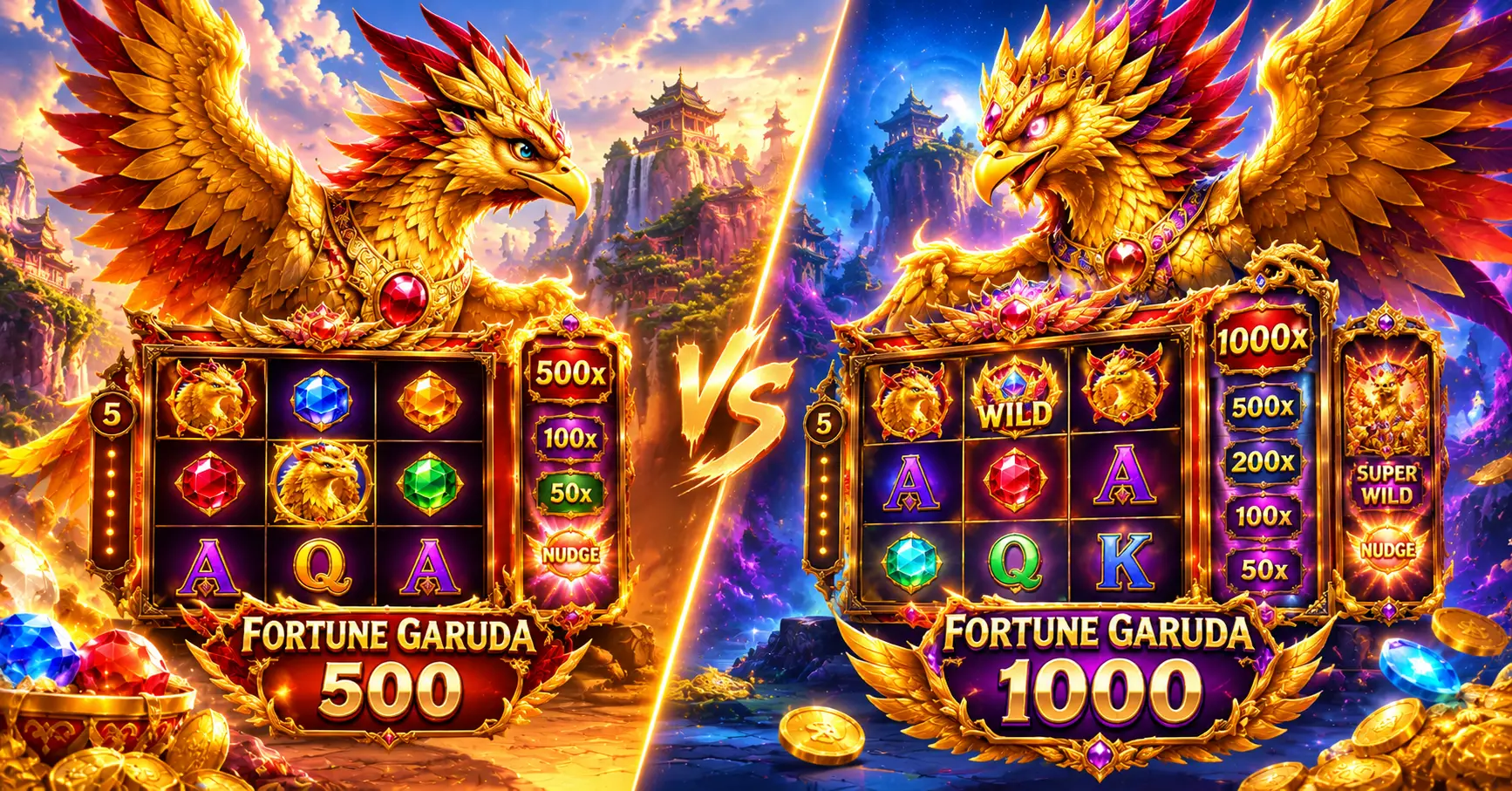 Fortune Garuda 1000 Brasil: 500 vs 1000