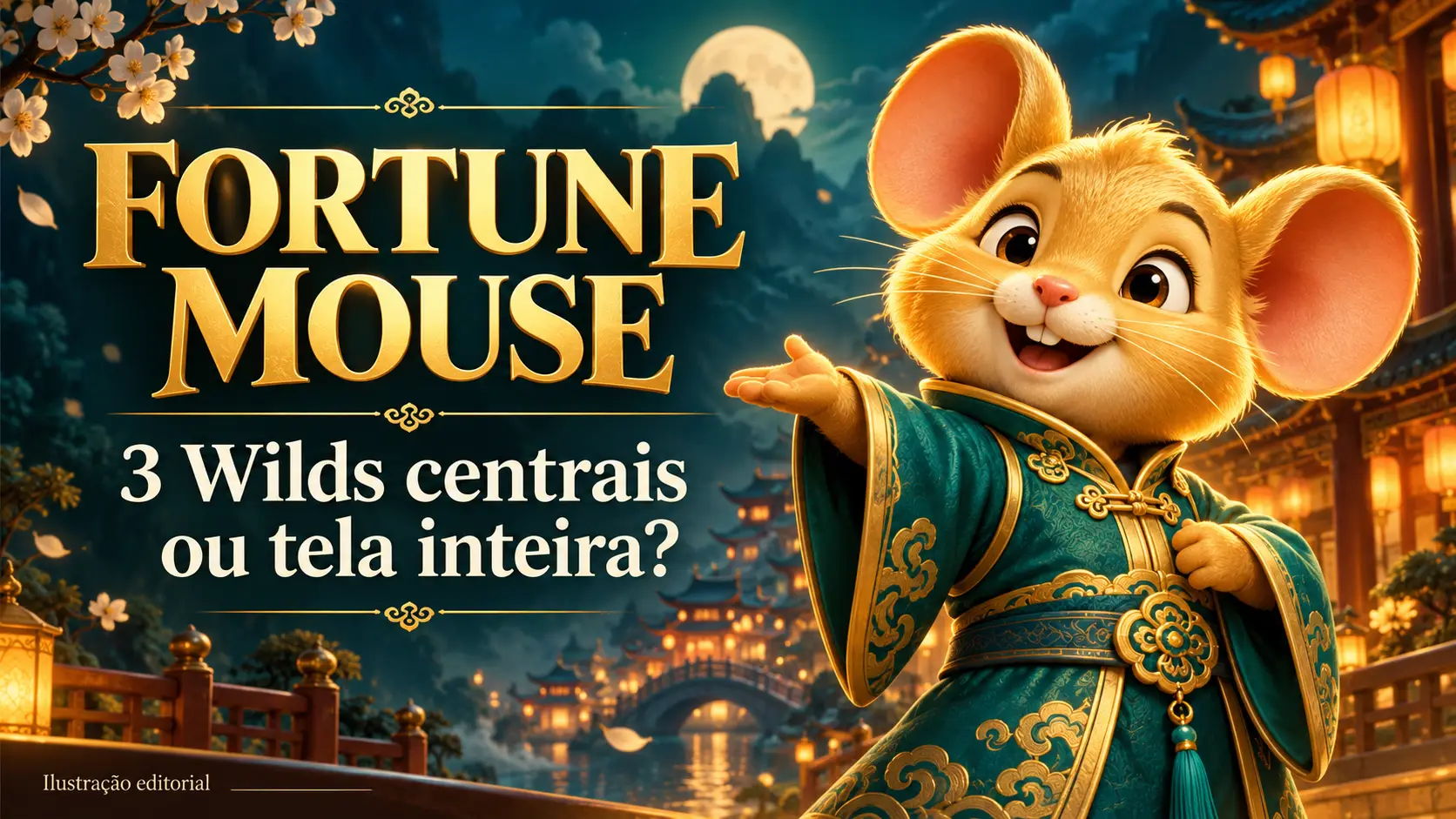 Fortune Mouse Brasil: 3 Wilds centrais ou tela inteira?